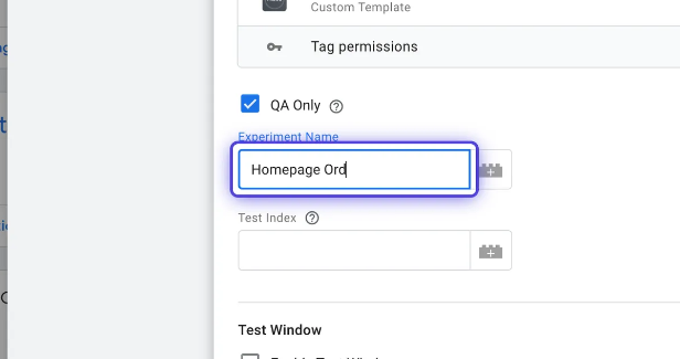 Experiment Name