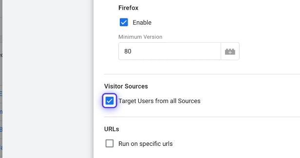 Defining Visitor Sources