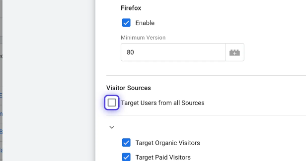 All User Sources Activation