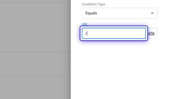 URL Match Criteria