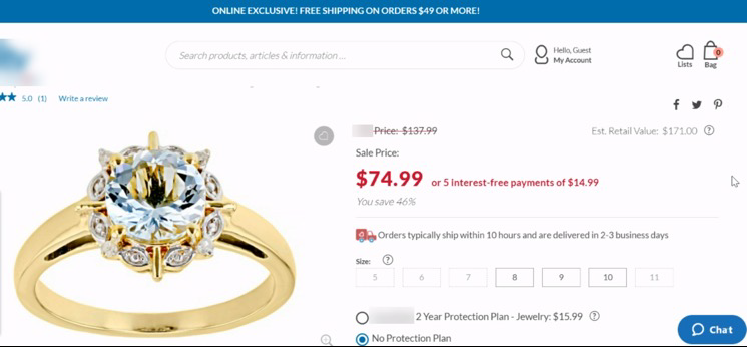 Redesigned pricing area emphasizing savings and buy-over-time