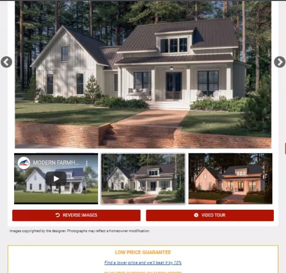 Product detail page with photo-only thumbnails