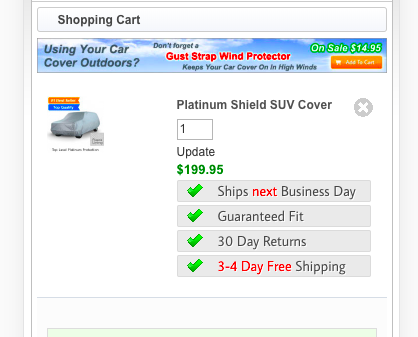 Shopping cart image of platinum shield SUV cover